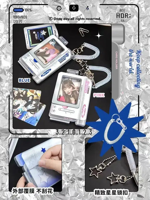 Acrylic photocard holder, photocard, pasha holder, kitsch, video photocard holder, camcorder