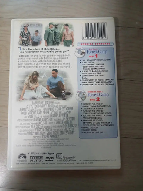 DVD Forrest Gump * Phiên bản sưu tập đặc biệt 2 đĩa