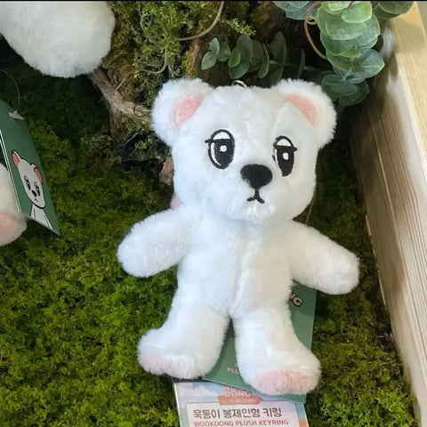 Wookdong Plush Doll Keyring 1ea + Photocard 1ea New