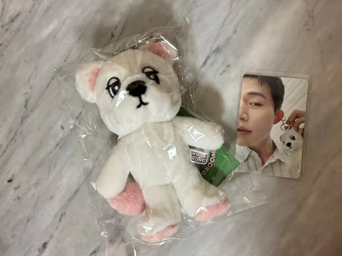 Wookdong Plush Doll Keyring 1ea + Photocard 1ea New
