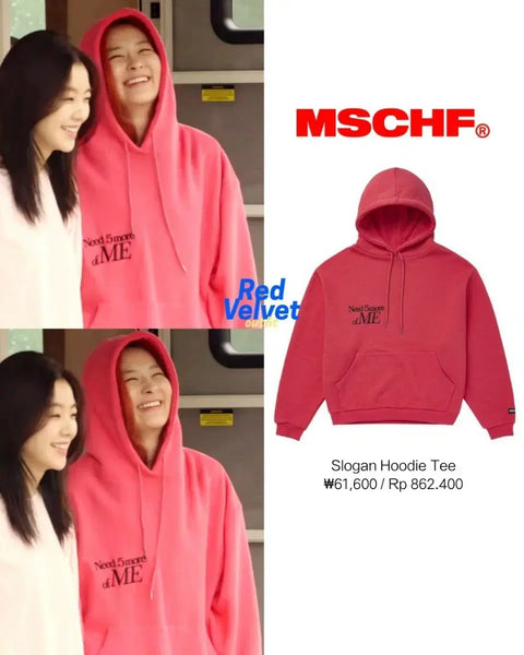 Áo hoodie Mischief 22 S/S Fuchsia Slogan size M