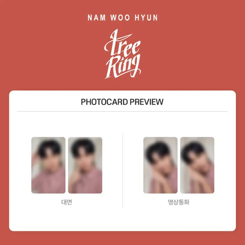 Nam Woo-hyun Tree Ring From Store Unreleased Photo Card 2 types