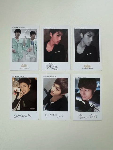 Kim Myung-soo Boy Myungsoo Photocard Transfer Infinite L 2012 Concert Goods Polaroid