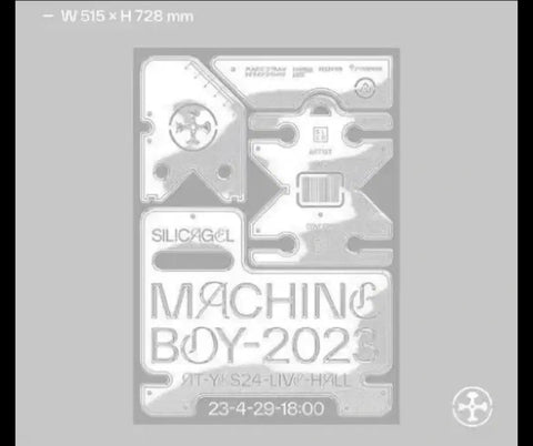 Tấm poster có chữ ký của Machine Boy bằng silica gel