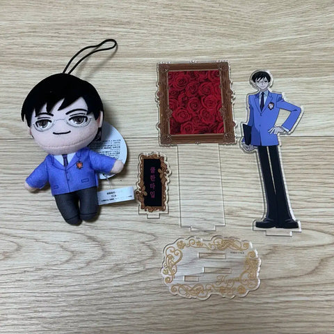 (Lô) Câu lạc bộ tiếp khách trường trung học Ouran Ootori Kyoya Piconui Diorama Acrylic để bán