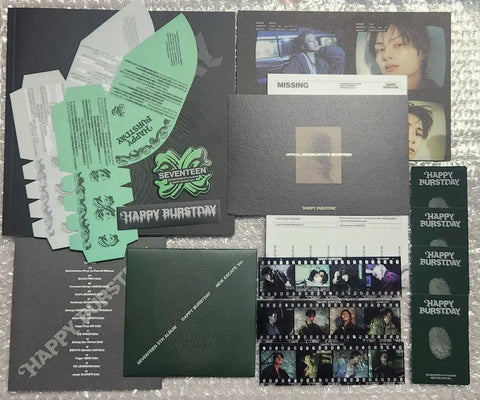 Photocard O) SEVENTEEN 5th Album 'HAPPY BURSTDAY' Full Set
