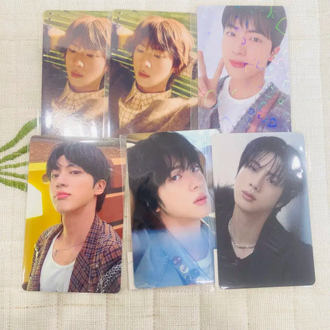 Jin Happy Eco Luck Draw Unreleased Photo Card 6-Piece Set JIN BTS JPFC HAPPY