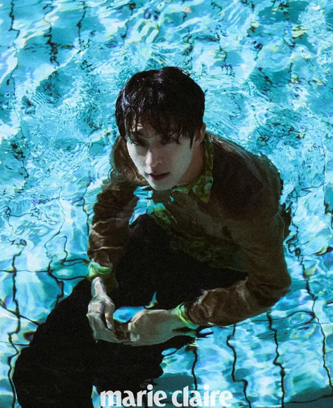 Transfer of Marie Claire magazine featuring pictorial and interview of actor Hong Kyung.