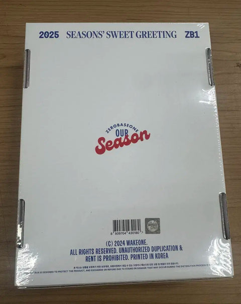 ZEROBASEONE ZB1 Our Season Season's Greetings 2025 Unopened New Item