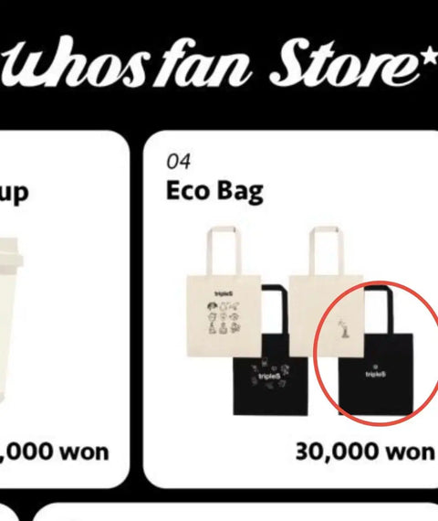 Túi xách Whosfan Store MD Eco Bag màu đen