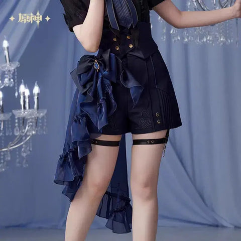 Genshin Impact Furina Theme Series High Waist Uniform Shorts
