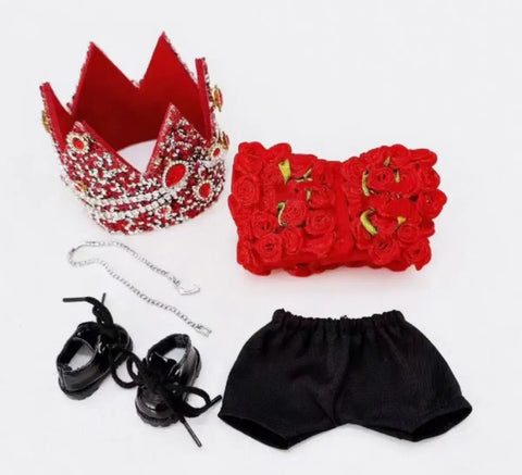 Labubu Joa clothes GD G-Dragon rose clothes rose JoanFriends