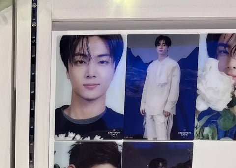 ENHYPEN YOI Japan Pop-up Cafe Transparent Card Postcard