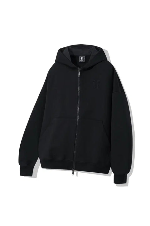 Woowakgood's WAKE RAVEST Hoodie Zip-Up Black