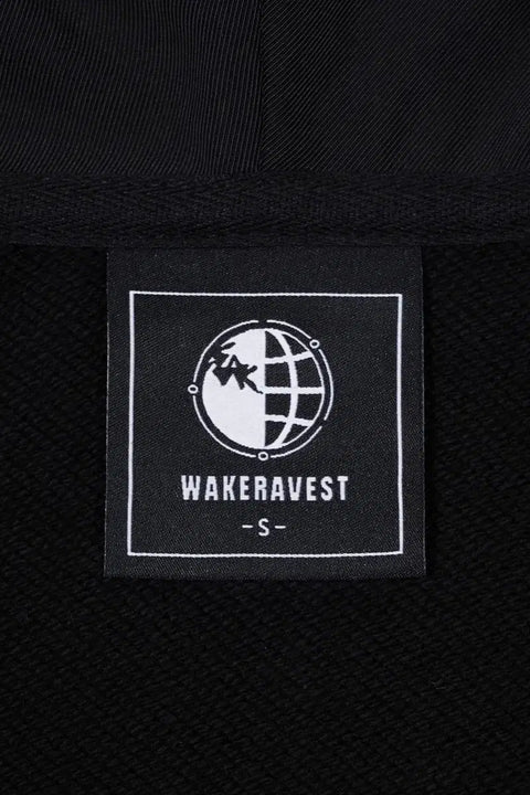 Woowakgood's WAKE RAVEST Hoodie Zip-Up Black