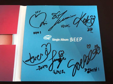 Izna signed album from Dising