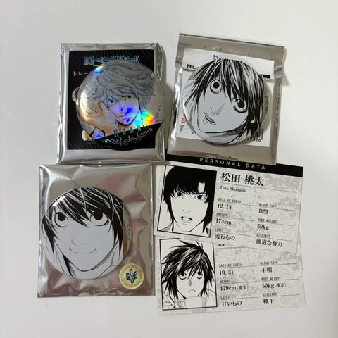Death Note L Near Can Badge Bundle