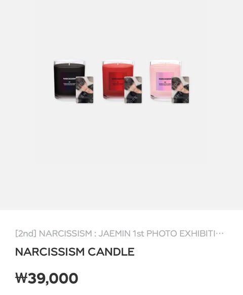 Unopened) Jaemin Narcissism Candle 03