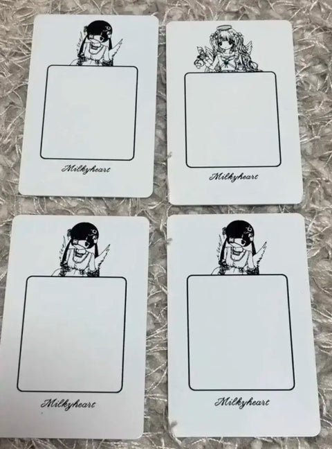 Milky Heart Creamy Mina Card Stickers ID Photos Postcards Bundle
