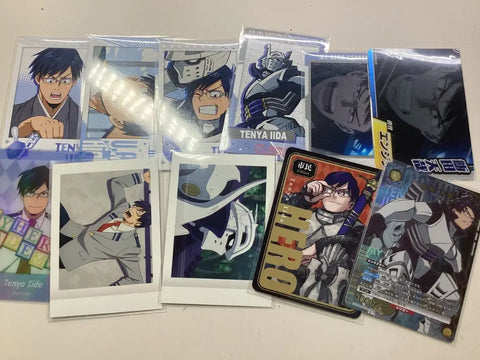My Hero Academia (Heroaca/MHA) Iida Tenya Merchandise Bulk Sale: Pacha, Snapmaid, Clear Card