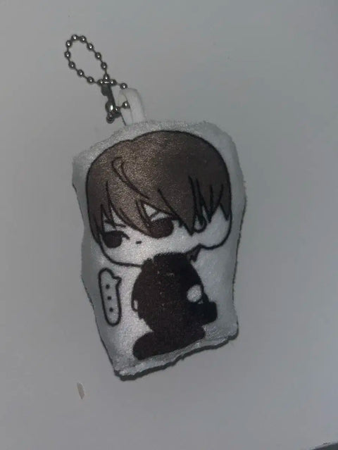 Selling Death Note Yagami Light cushion keyring.
