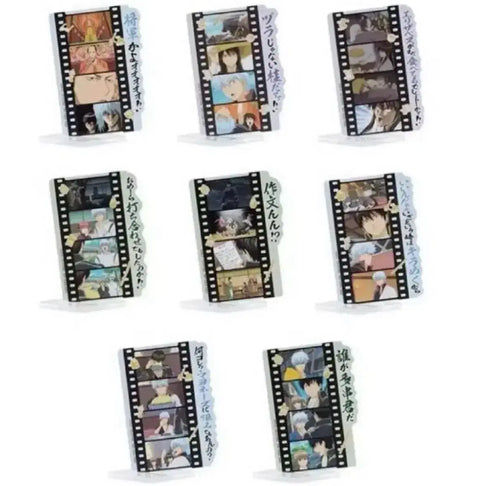 Unopened Full Set) Gintama Kuji F Prize Famous Scene Acrylic Stands Bundle Gintoki Hijikata Sougo