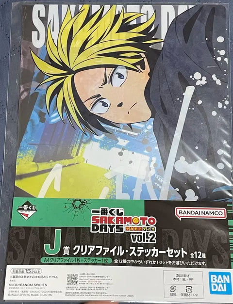 Sakamoto Days Sakaday Asakura Shin Ichibankuji Round 2 J Prize Sticker File
