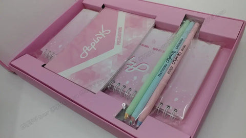 Used Apink 2015 Notebook/Pencil/Postcard/Planner Set
