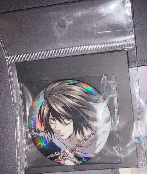 Death Note L Can Badge Unopened