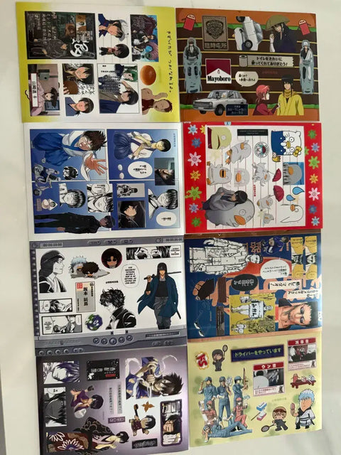 Gintama Stickers 24 Sheets Bundle Goods