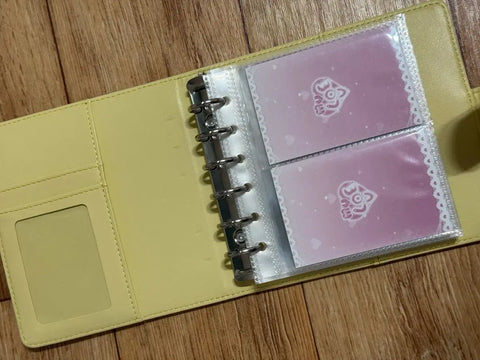 Move On To A7 Macaron Photocard Binder Yellow