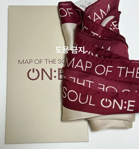 BTS Bangtan Boys Map of the Soul Scarf MAP OF THE SOUL ONE