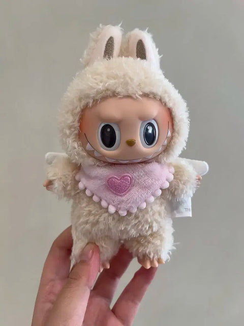 Labubu doll clothes bib wings