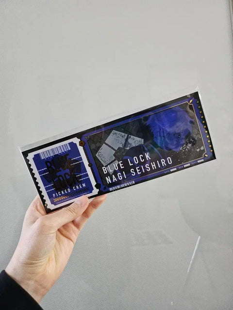 Blue Lock Nagi Seishiro ticket-style illustration