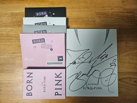 Blackpink Autographed Album + Polaroid Set + Tin Case Photocards Set, All Sold Together