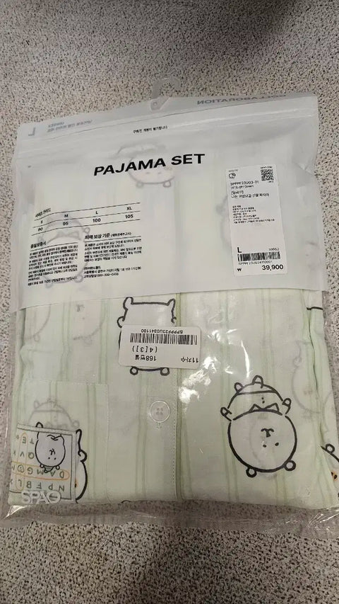 Sanrio NongDamGom Dalgomi Long Sleeve Pajamas New with Tags L
