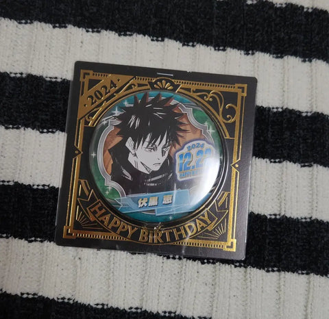 Jujutsu Kaisen Megumi Fushiguro 2024 Birthday Badge