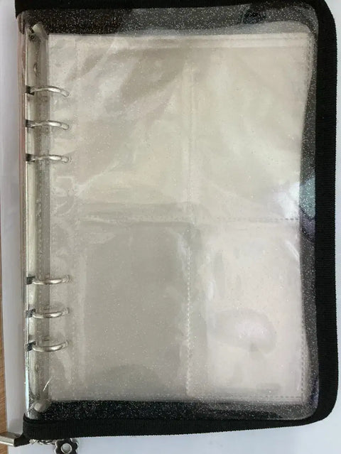 Black zipper binder