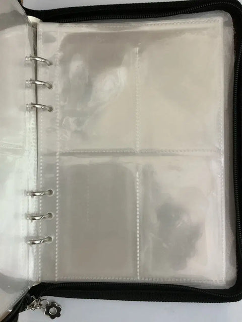 Black zipper binder