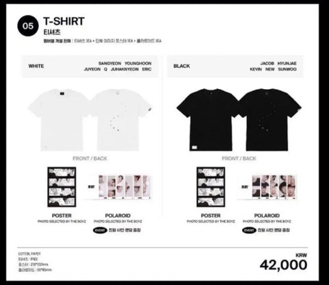 THE BOYZ Generation Short Sleeve Sunwoo Transfer