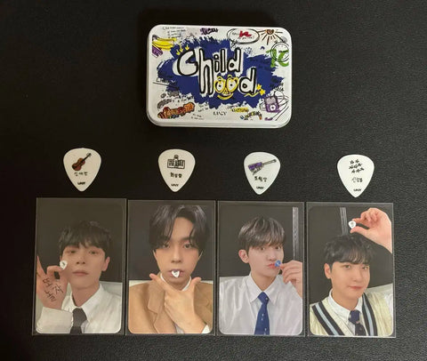 Lucy Childhood Guitar Pick Tin Case Full Set