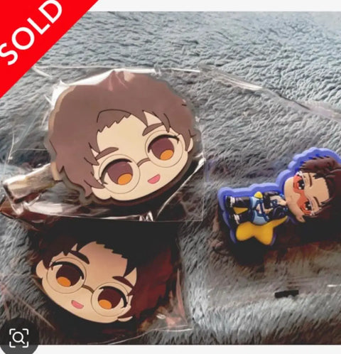 Blue Lock Yukimiya Kenyu Hairpin Keychain Bundle