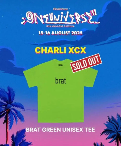 Crude oil PE Charlie XCX Charlie XCX MD Brat T-shirt Short Sleeve Green M