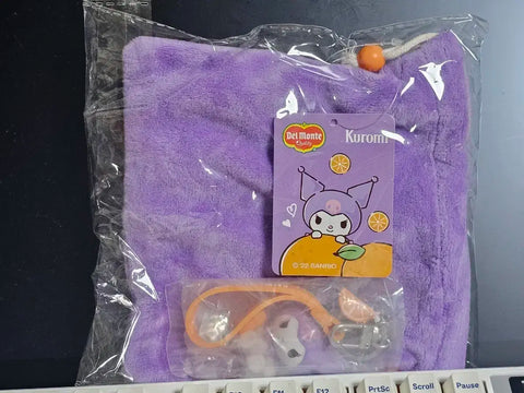 Kuromi Del Monte Pouch + Keychain