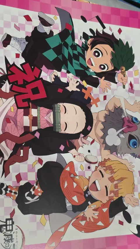 Demon Slayer: Kimetsu no Yaiba Mugen Train Lunch Mat Set Bundle Nezuko Rengoku Tanjiro
