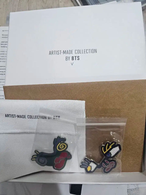 BTS V Artist-Made Brooch Set Face Unopened with Shipping Included Letter