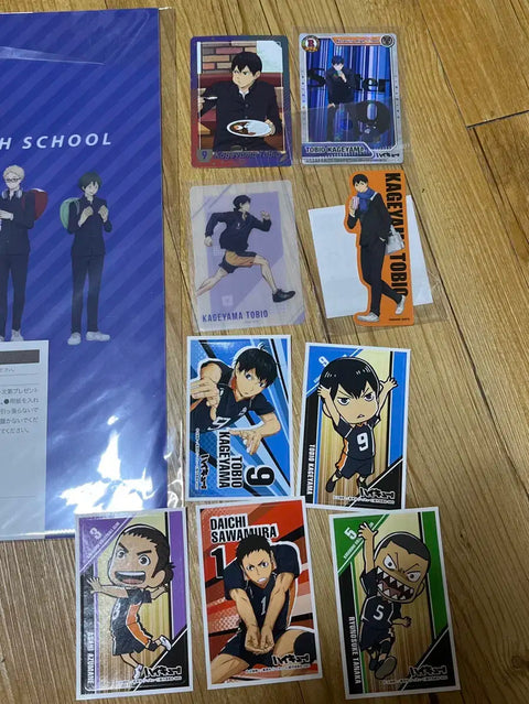 Haikyu!! Kageyama Tobio Clear File Postcard Clear Card Sticker Paper Goods