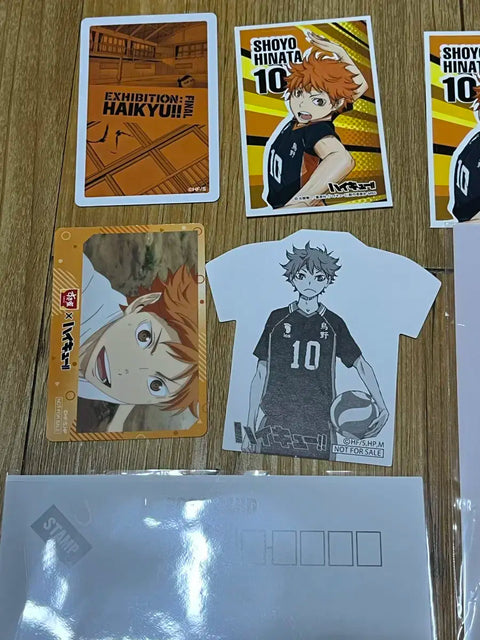 Haikyu Hinata Shoyo clear file, postcard, sticker, vintage paper goods, keyring