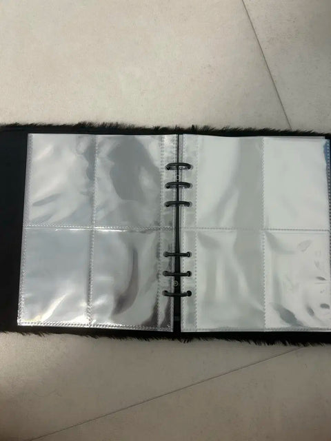 Photocard binder, fluffy A5 6-ring, includes refills