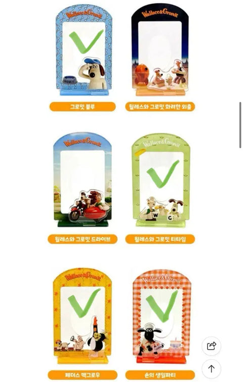 Wallace and Gromit Acrylic Photo Card Stand
